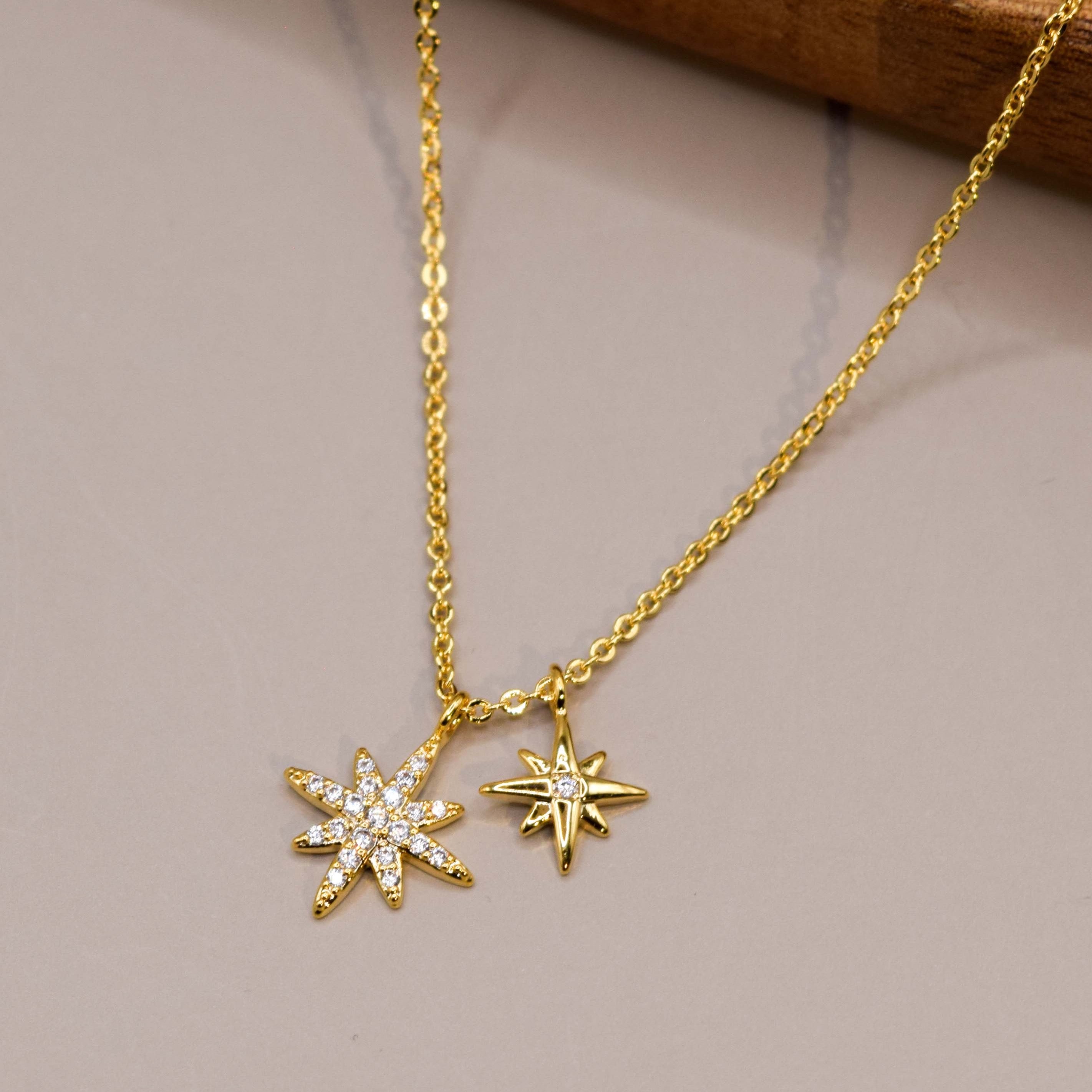 DOUBLE STAR NECKLACE