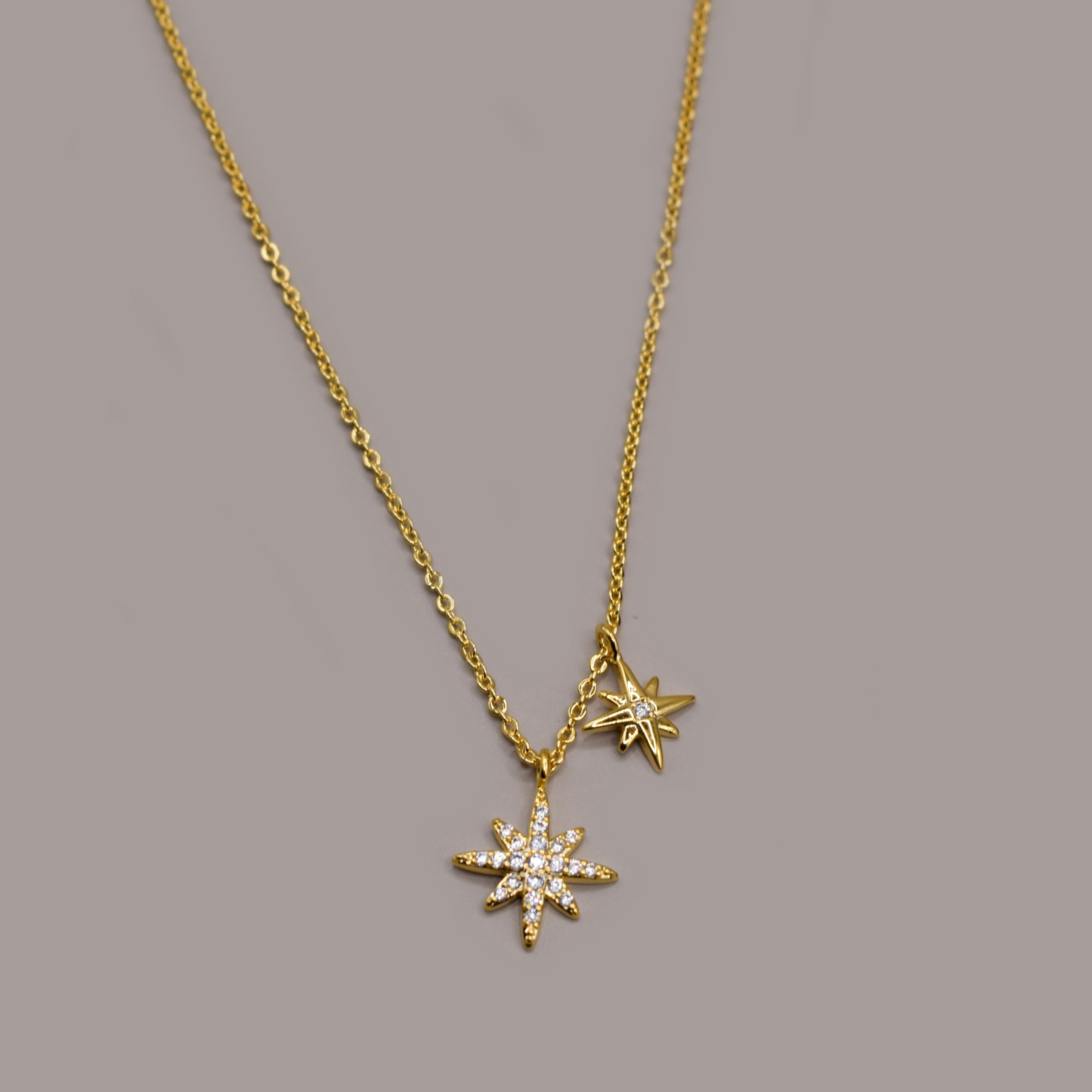 DOUBLE STAR NECKLACE