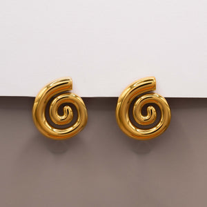 BOUCLES D'OREILLES SPIRALE (PRÊTES)