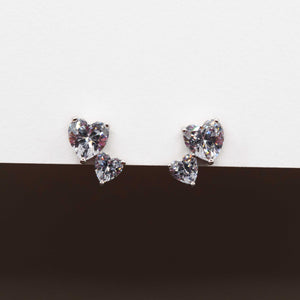 DUO HEART STUDS