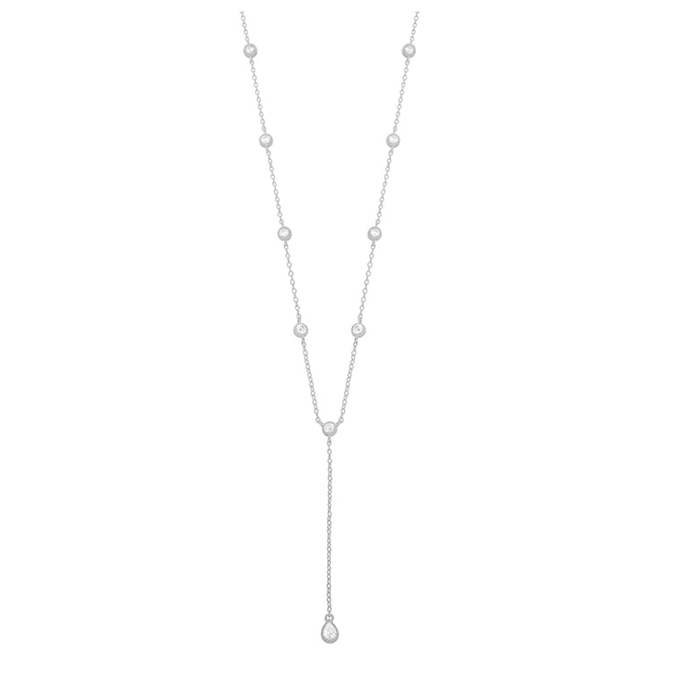 SILVER LONG NECKACE 925