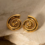 BOUCLES D'OREILLES SPIRALE (PRÊTES)