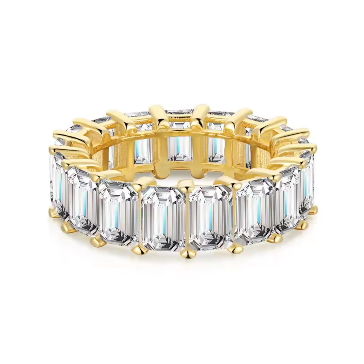 EMERALD CUT RING S925