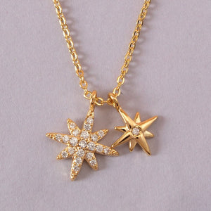 DOUBLE STAR NECKLACE