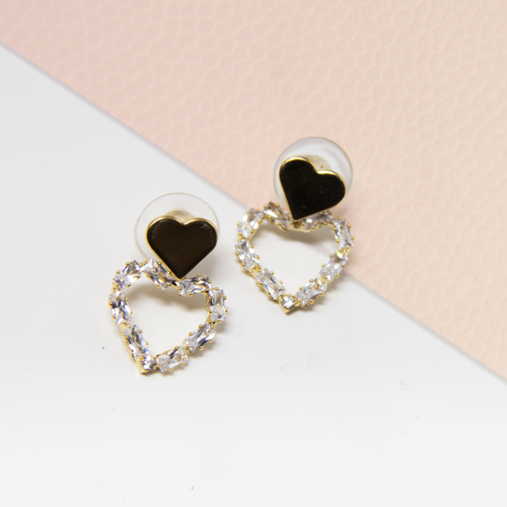 SPARK HEART EARRINGS