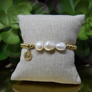 THREE PEARLS BRACELET