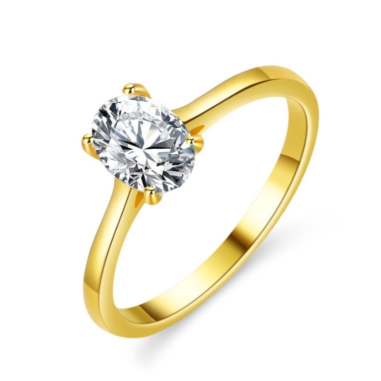 OVAL CUT RING 1CT