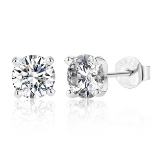 BOUCLES D'OREILLES MOISSANITE 0.5 CT