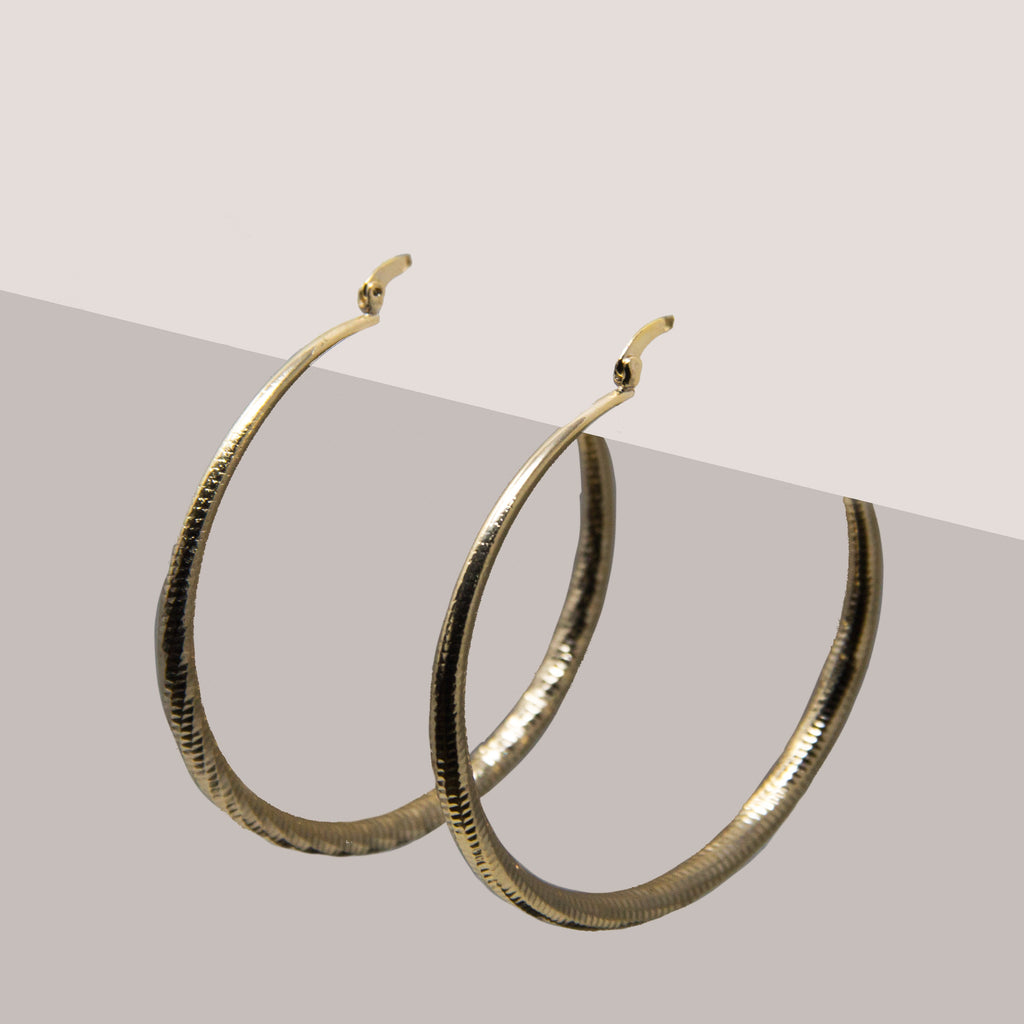 GOLD BIG HOOPS