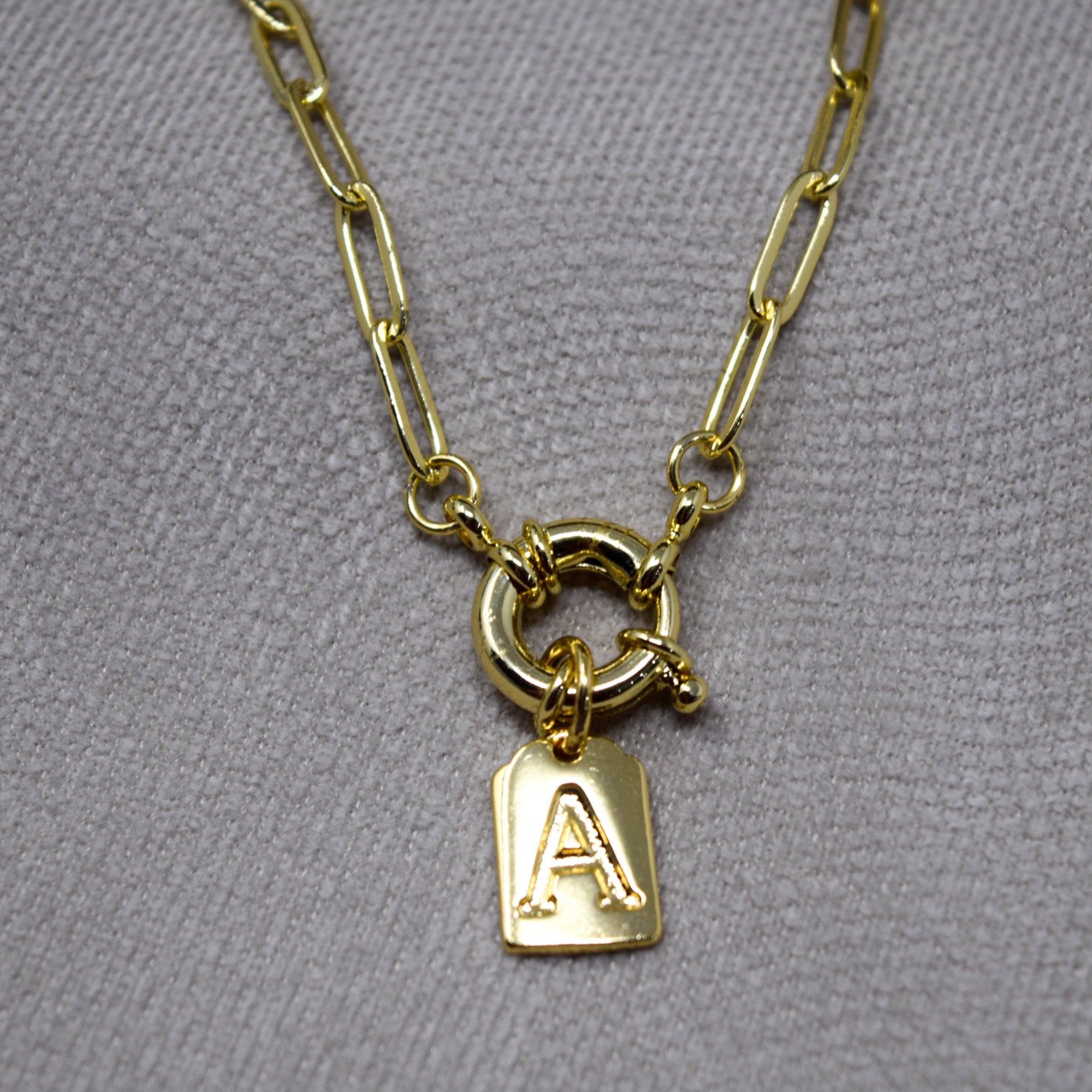 ABC TAG CHAIN NECKLACE